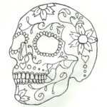 The Best Free Sugar Skull Drawing Images. Download From With Blank Sugar Skull Template