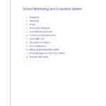 The School Monitoring And Evaluation System Pages 1 – 50 Inside M&amp;e Report Template