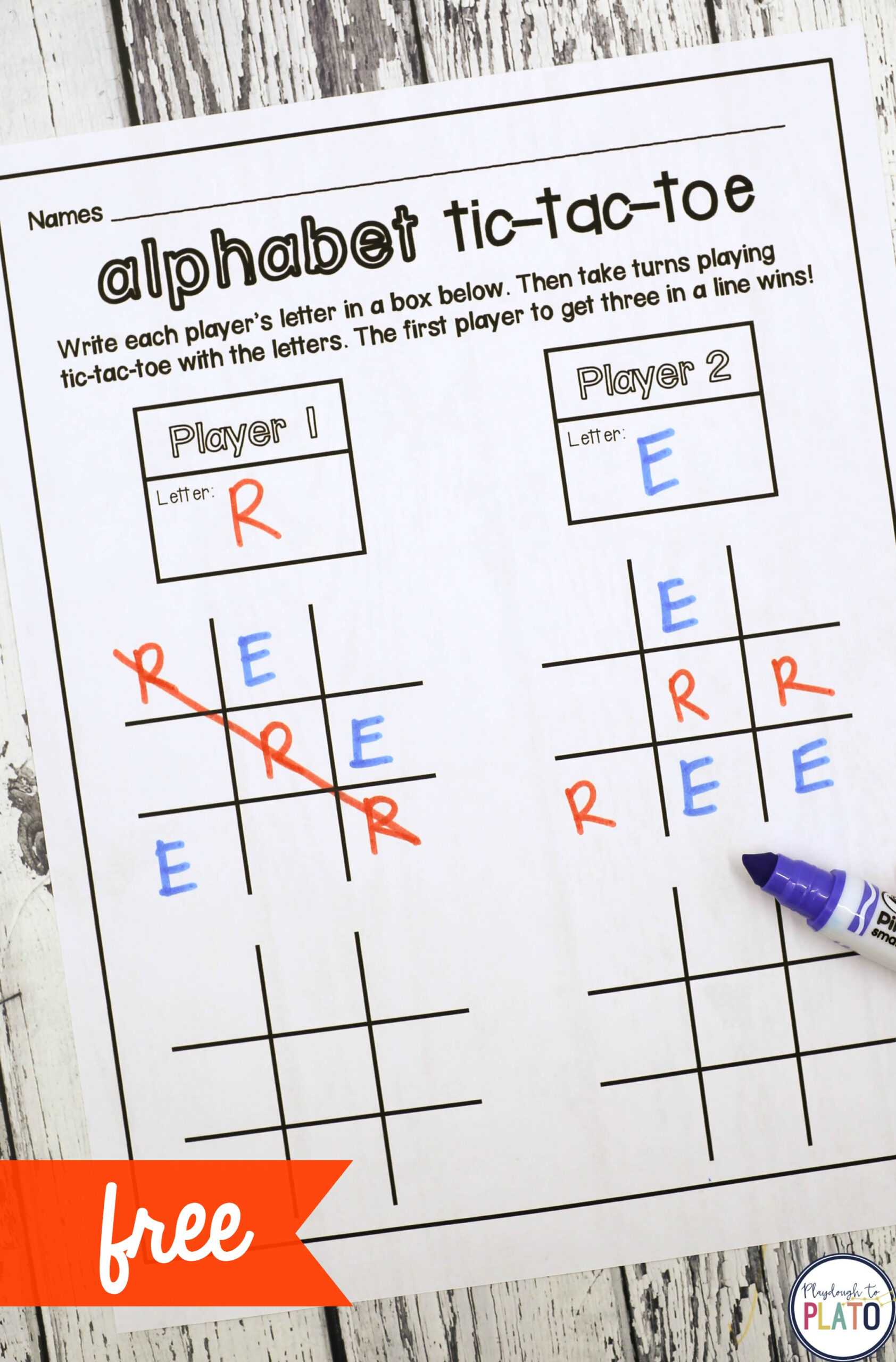 Tic Tac Toe – Playdough To Plato With Tic Tac Toe Template Word