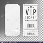 Ticket Template Set Vector. Blank Theater, Cinema, Train Within Blank Train Ticket Template