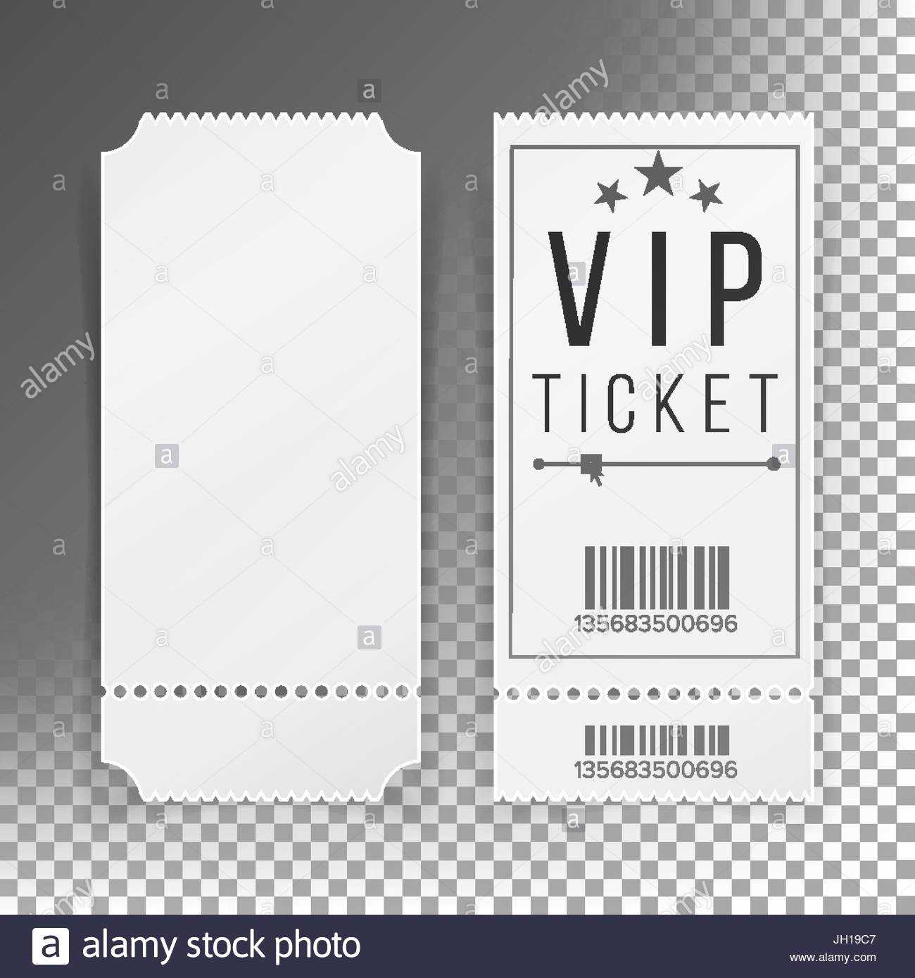 Ticket Template Set Vector. Blank Theater, Cinema, Train Within Blank Train Ticket Template
