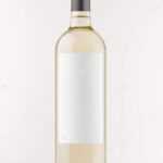Transparent White Wine Bottle Blank White Label White Wooden In Blank Wine Label Template