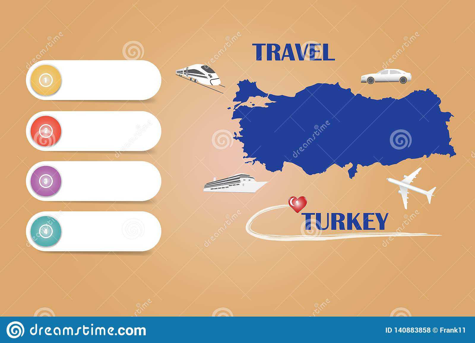 Travel Turkey Template Vector Stock Vector – Illustration Of Inside Blank Turkey Template