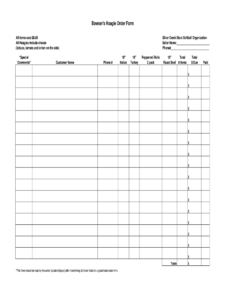 Uniform Order Form - Fill Online, Printable, Fillable, Blank regarding Blank Fundraiser Order Form Template