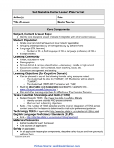 Unusual A Modern Version Of Madeline Hunter Lesson Plan within Madeline Hunter Lesson Plan Template Word