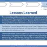 Valuable It Project Lessons Learned Template Texas Intended For Project Closure Report Template Ppt