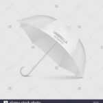 Vector 3D Realistic Render White Blank Umbrella Icon Closeup Intended For Blank Umbrella Template