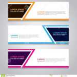 Vector Abstract Design Banner Template. Stock Vector Within Website Banner Templates Free Download