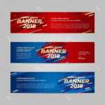 Vector Design Banner Web Template For Sport Event, 2018 Trend with Event Banner Template