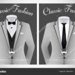 Vector Illustration Business Suit Template Black Tie White Pertaining To Tie Banner Template