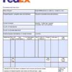Waybill Template Word – Tomope.zaribanks.co Intended For Fedex Label Template Word