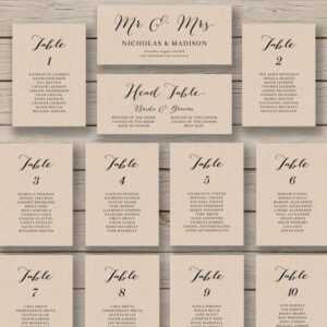 Wedding Seating Chart Template - Printable Seating Chart inside Wedding Seating Chart Template Word