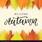 Welcome Autumn Banner Template With Fall Leaves In Welcome Banner Template
