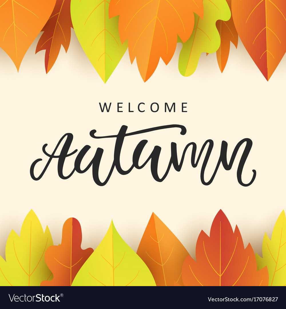Welcome Autumn Banner Template With Fall Leaves In Welcome Banner Template