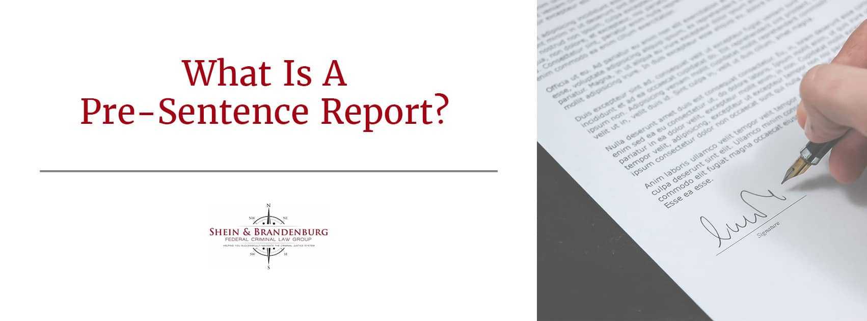 What Is A Pre Sentence Report? | Federal Criminal Law Center Inside Presentence Investigation Report Template