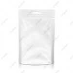 White Blank Plastic Pocket Bag Vector Realistic Mock Up Throughout Blank Food Web Template