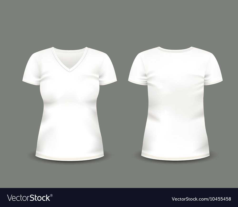 White V Neck T Shirt Template For Blank V Neck T Shirt Template