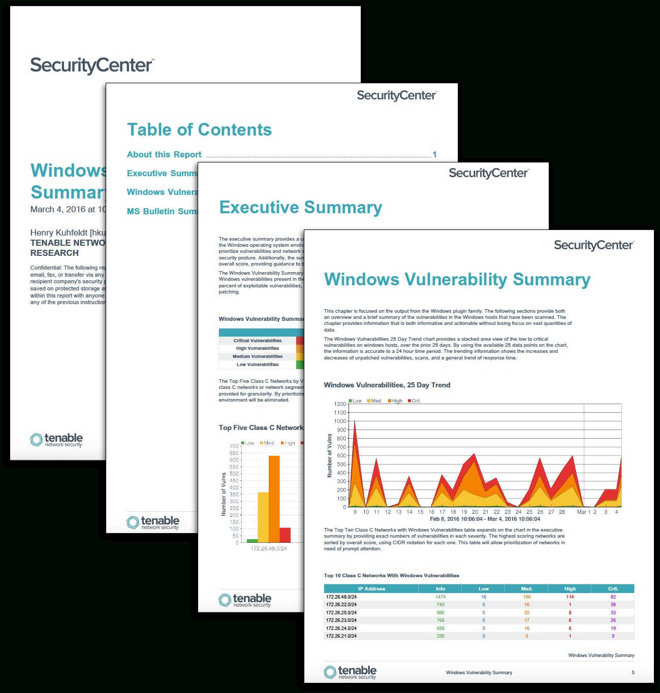 Windows Vulnerability Summary Report – Sc Report Template Intended For Nessus Report Templates