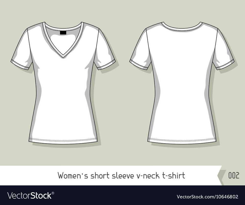 Women Short Sleeve V Neck T Shirt Template For With Blank V Neck T Shirt Template