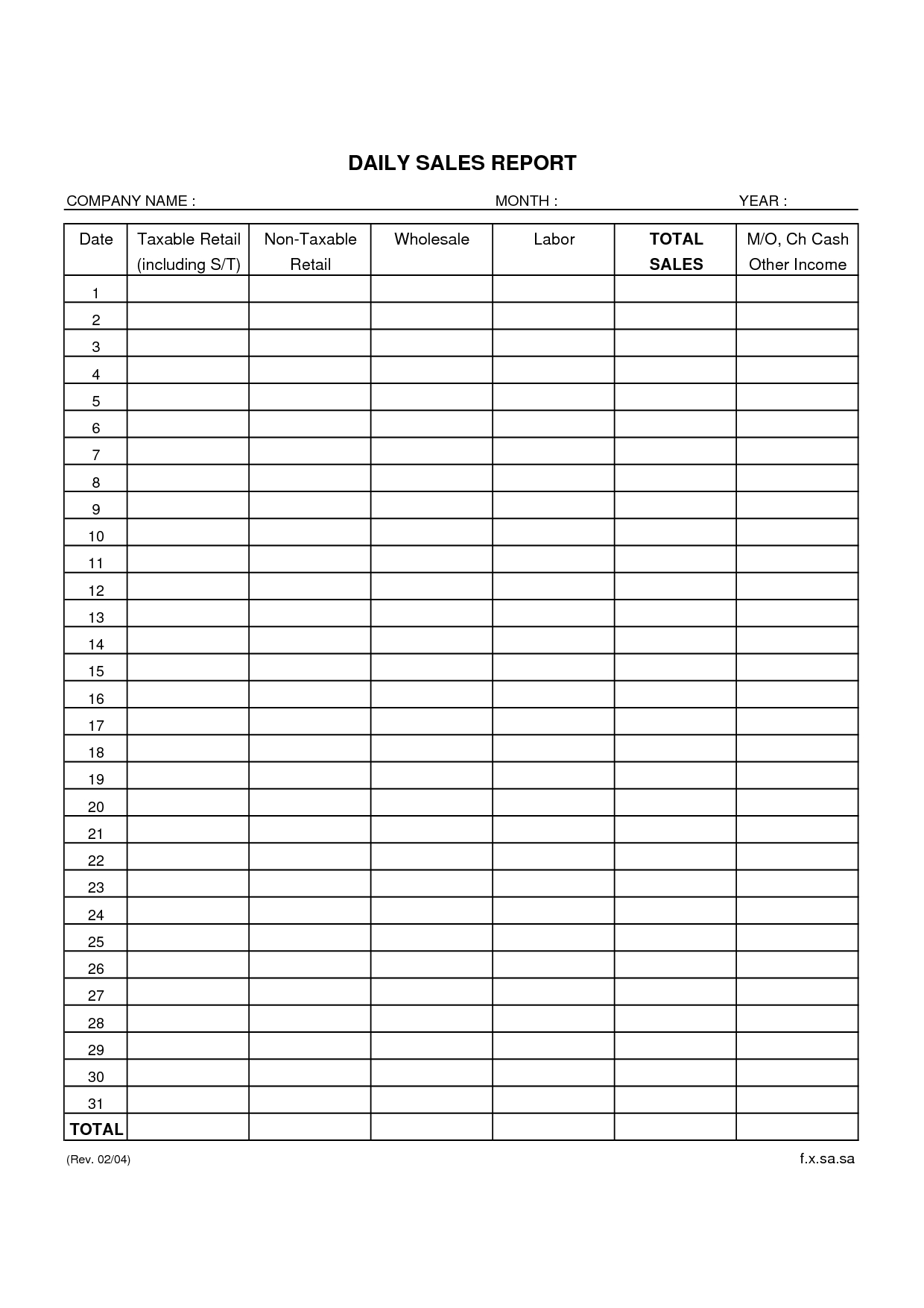 Wonderful Daily Sales Report Template Example : V M D Pertaining To Employee Daily Report Template