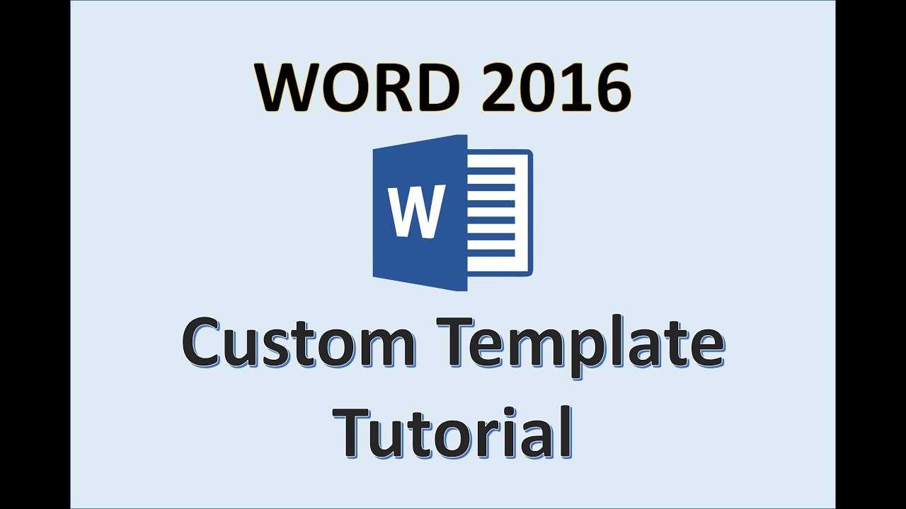 Word 2016 – Creating Templates – How To Create A Template In Ms Office –  Make A Template Tutorial Pertaining To What Is A Template In Word