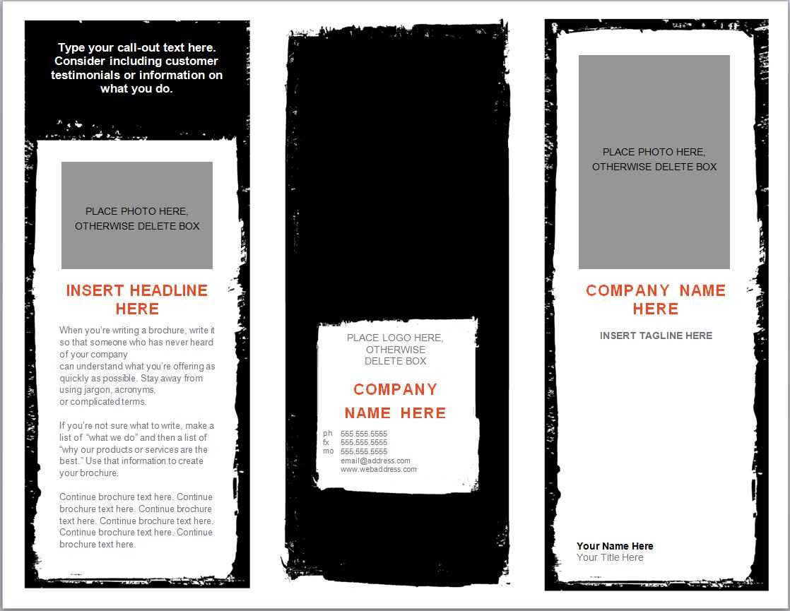 Word Brochure Template | Brochure Template Word Inside Free Brochure Templates For Word 2010