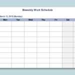 Work Schedule Excel Templates Sample Hours Adsheet Plan Free In Blank Monthly Work Schedule Template