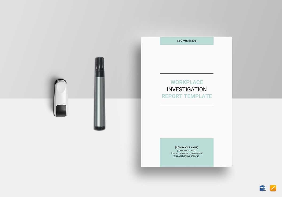 Workplace Investigation Report Template Intended For Workplace Investigation Report Template