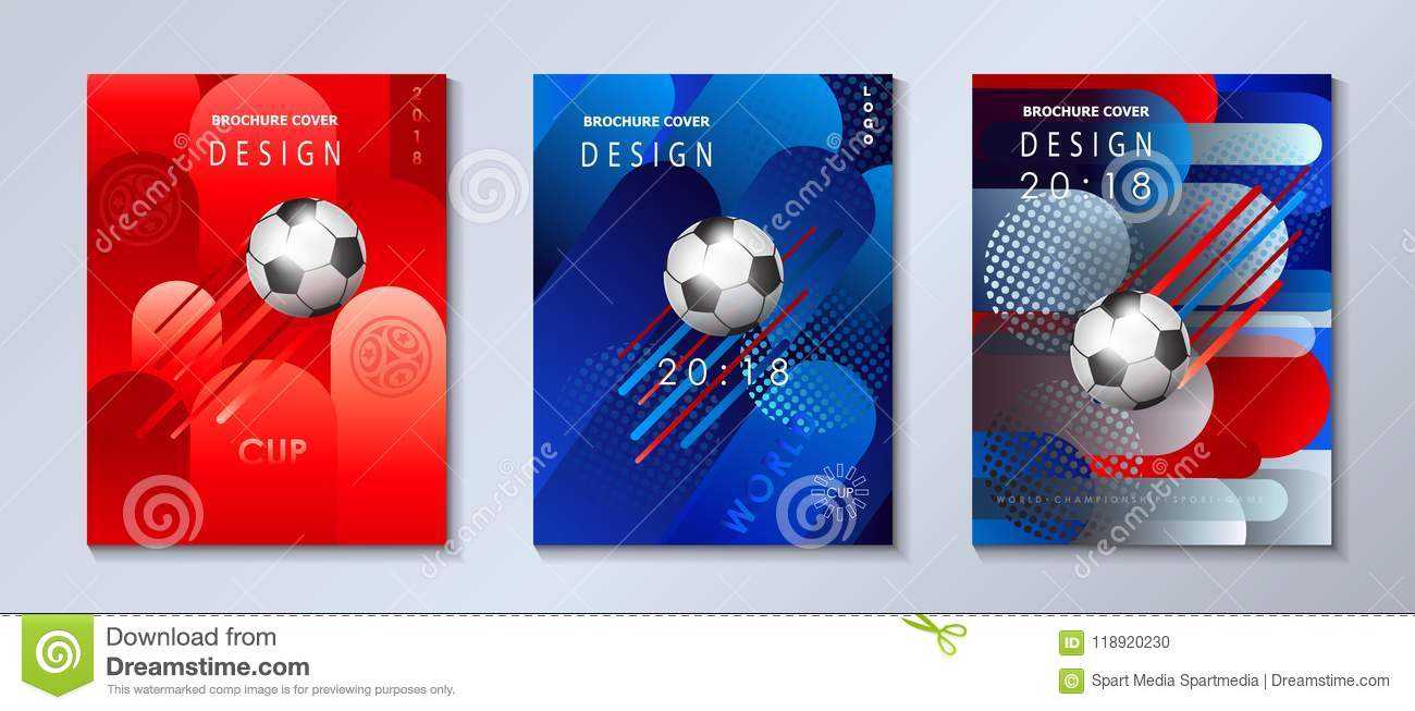 World Cup 2020 Euro Soccer Competition Football Abstract With Soccer Report Card Template
