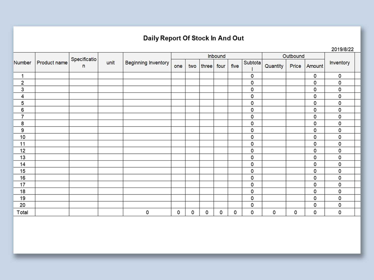 Wps Template – Free Download Writer, Presentation With Daily Report Sheet Template