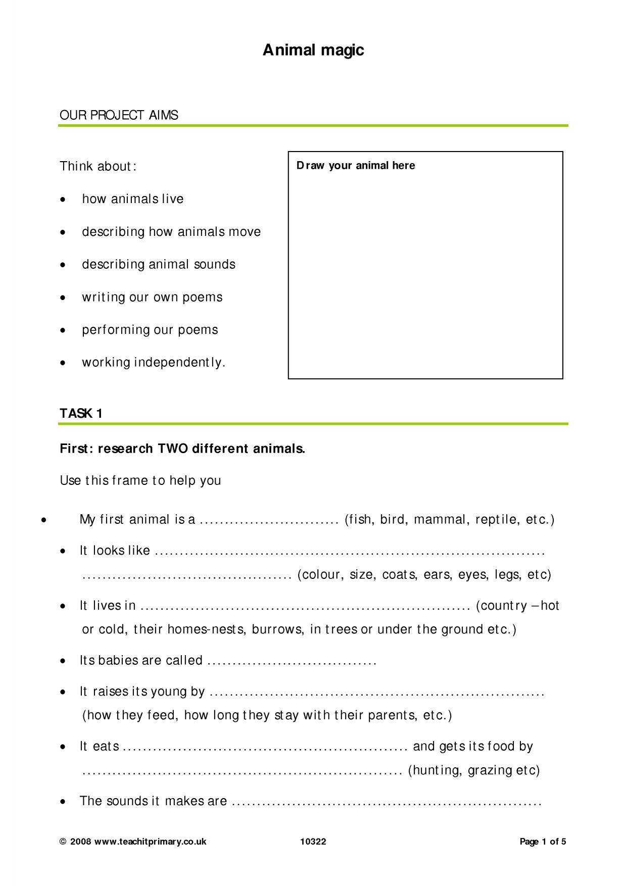 Writing Composition Resources For Fs, Ks1 And Ks2 – Teachit In Report Writing Template Ks1