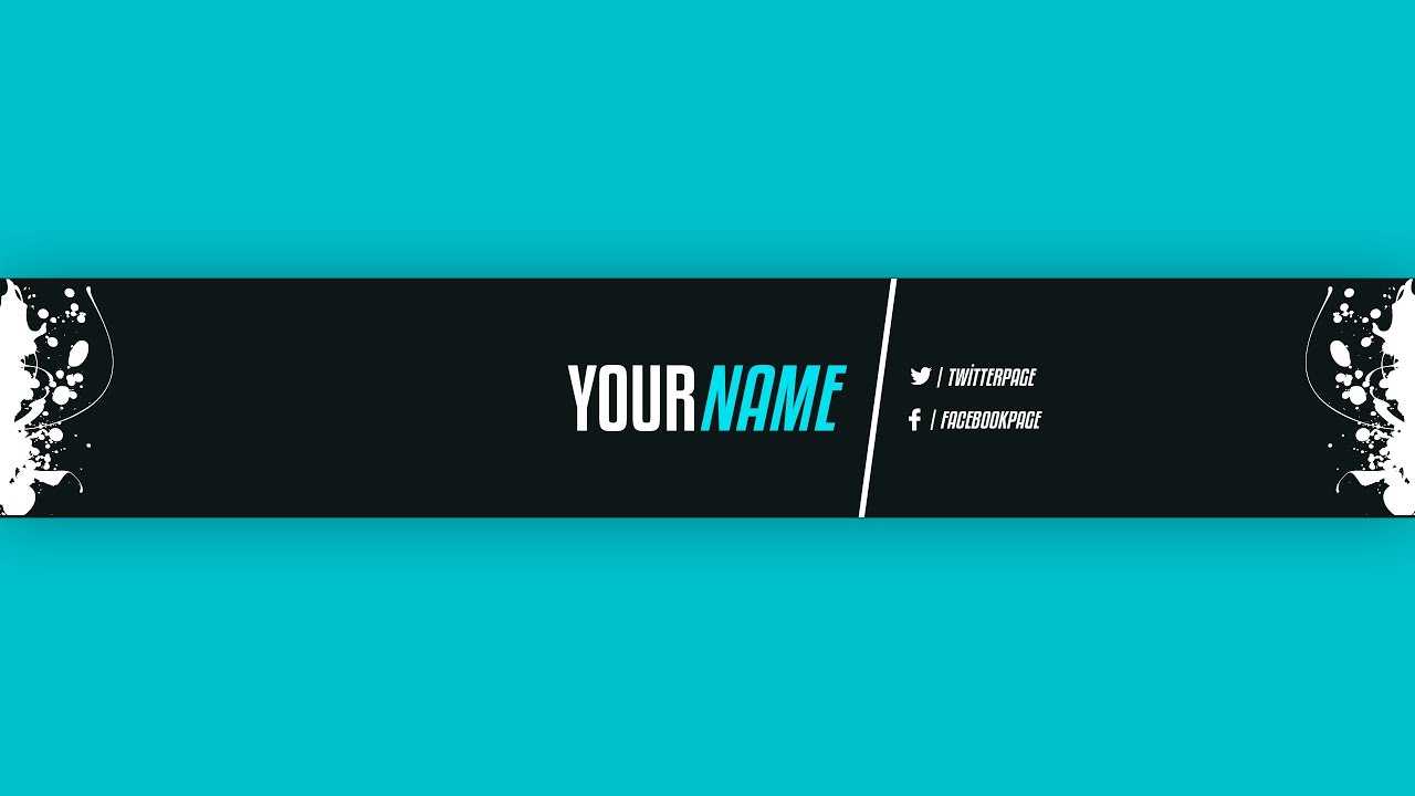 Youtube Banner Template #21 (Adobe Photoshop) In Adobe Photoshop Banner Templates
