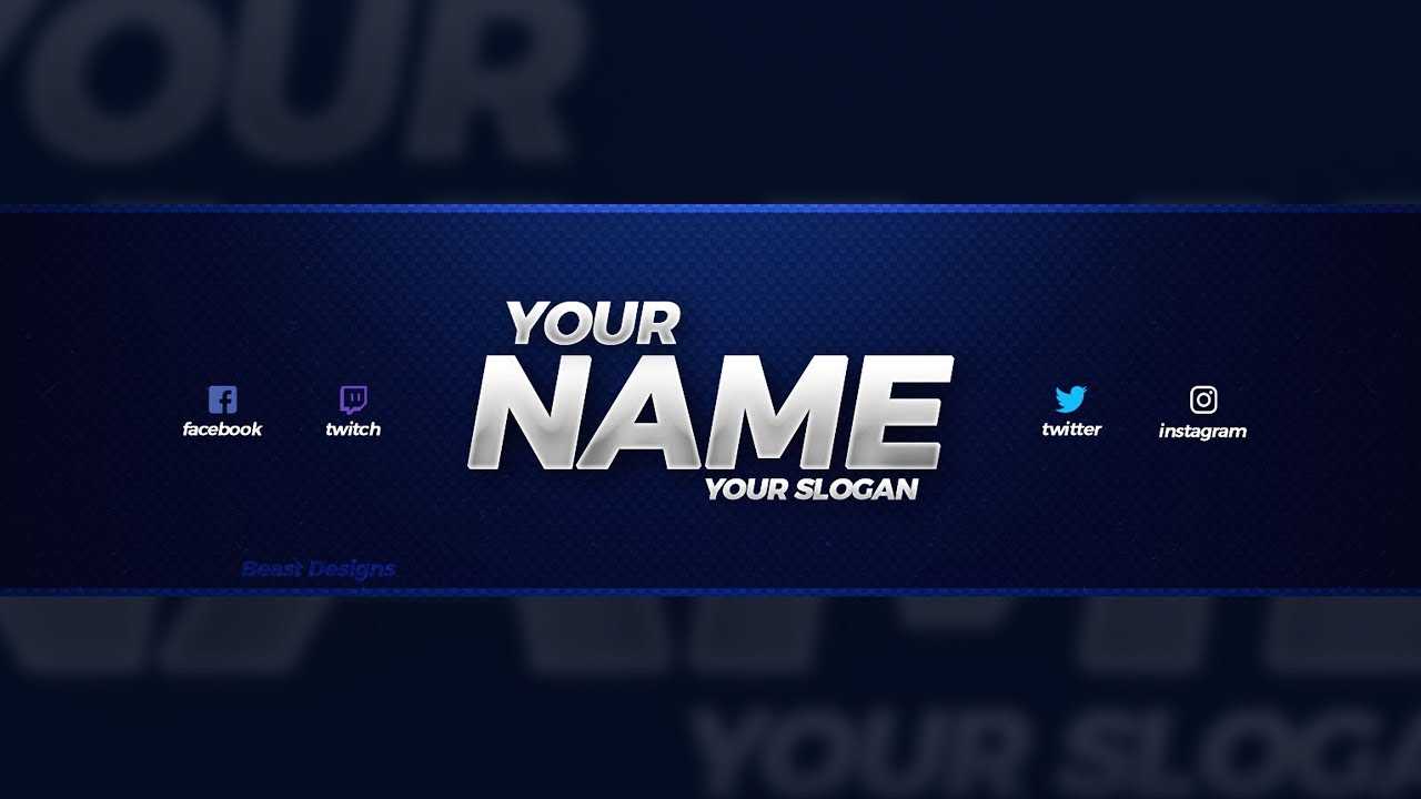 Youtube Banner Template Psd – Oflu.bntl Inside Youtube Banners Template