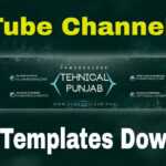 Youtube Channel Art Template Psd Free Download Within Youtube Banner Template Size